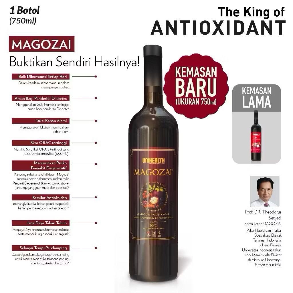 Jual Magozai 750ml King Antioksidan asli UNIHEALTH - Minuman Daya Tahan ...