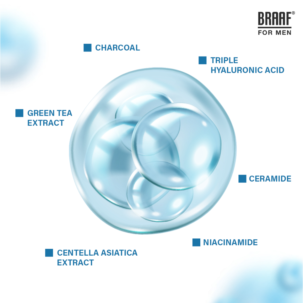 Jual BRAAF For Men Multi-Action Face Wash 100g & Braaf Multi-Action ...