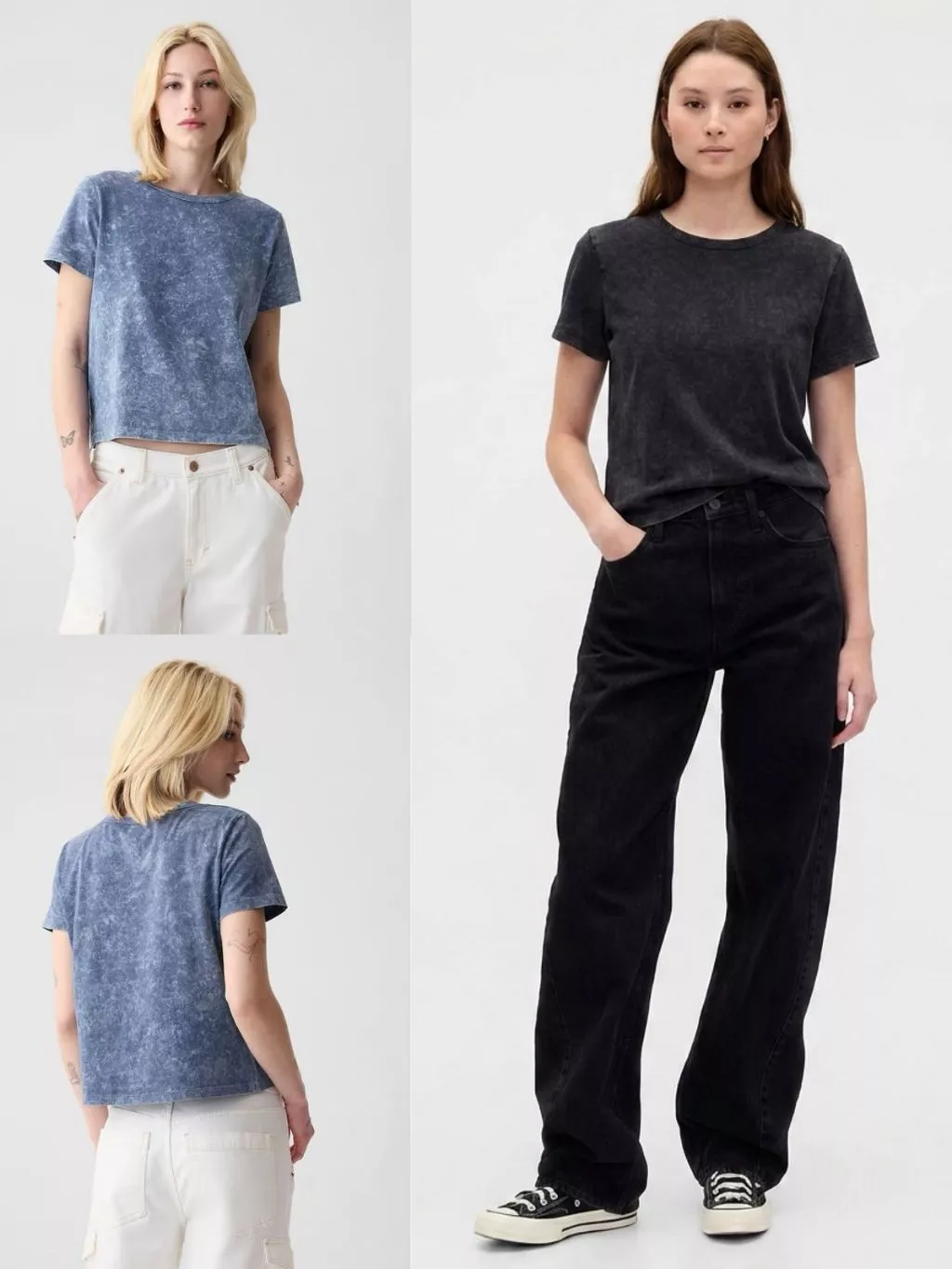 Kaos Lengan Pendek Wanita GP Women's Vintage Short Sleeve T-Shirt - 2147