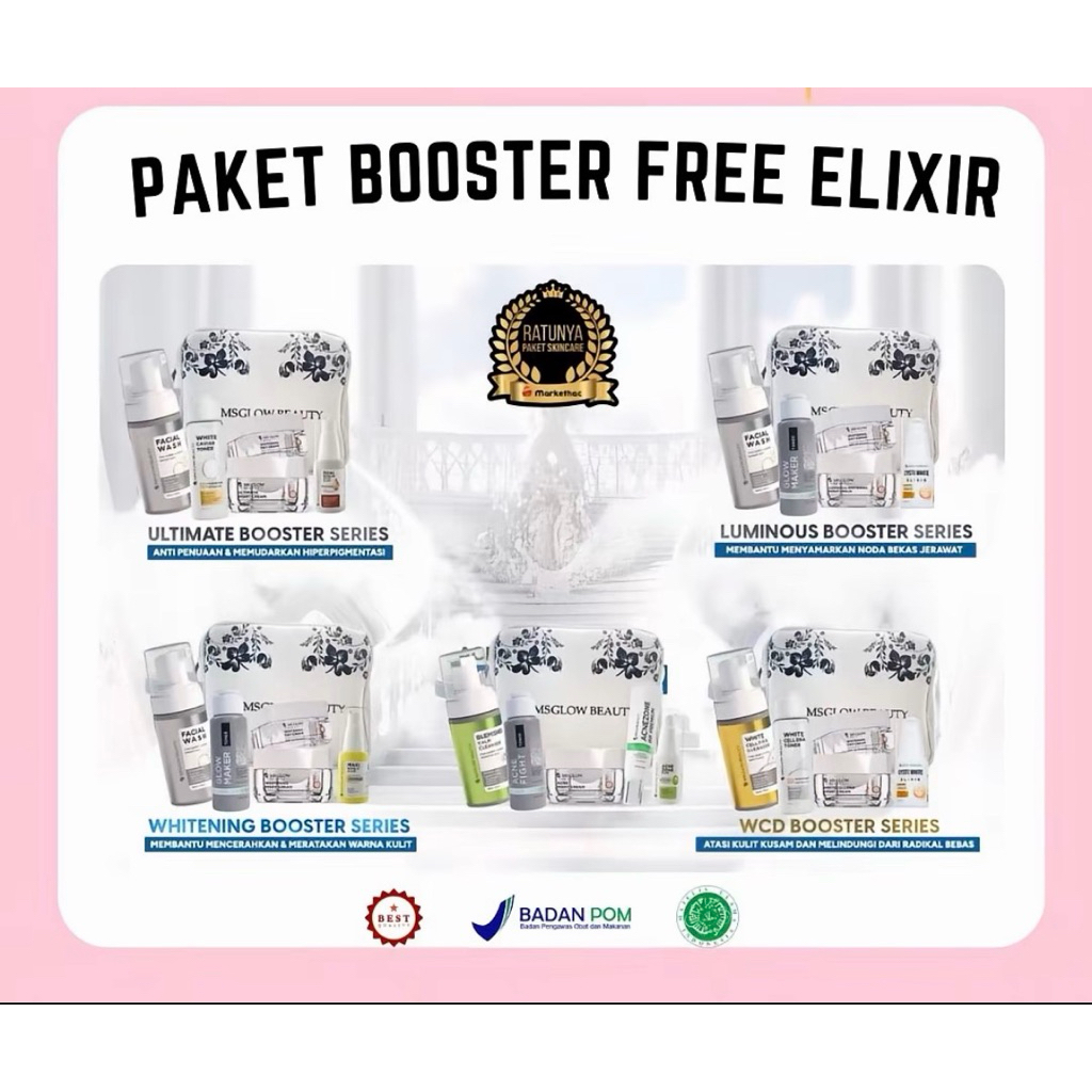 Jual MSGLOW - ALL VARIAN PAKETWAJAH BUY 4 GET 6|PAKET WHITENING 