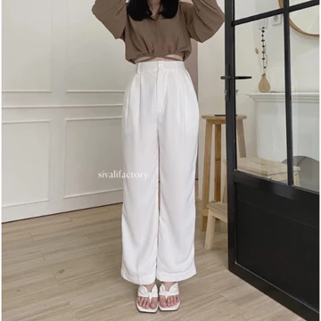 SIVALI Loose Pants 332 Trousers Wanita PART 1 Celana Anti Kusut Celana Kulot Wanita Celana