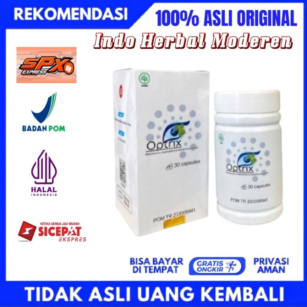 Jual Optrix Asli Original Obat Mata Rabun Dan katarak Herbal | Shopee ...