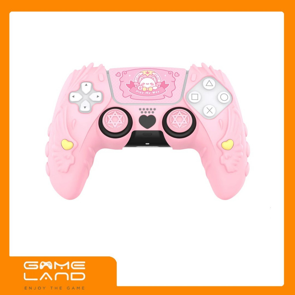 Jual IINE Meow Pact Pink Silicone Case For PS5 DualSense Controller ...