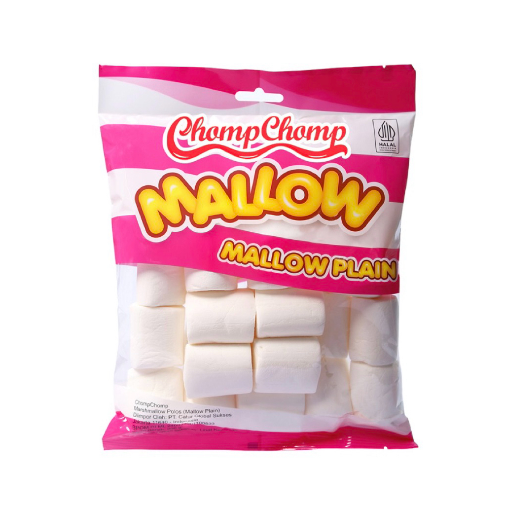 Jual Chomp-Chomp Mallow Plain Marshmallow 200g | Shopee Indonesia