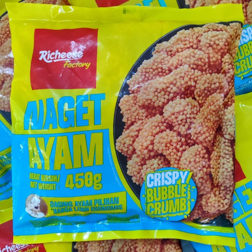 Jual Richeese Naget Ayam Crispy Bubble Crumb 450g | Shopee Indonesia