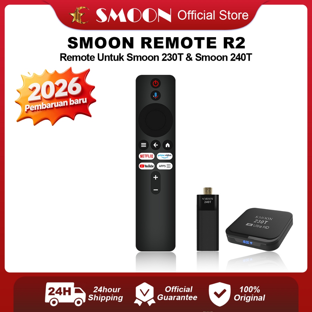 Jual SMOON R2 Remote Control - Remote For Smoon 230T & Smoon 240T TV ...