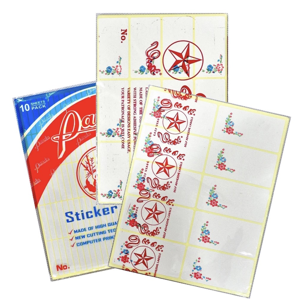 Jual Sticker Label Panda / Dust Self Adhesive Labels 10's ( 88 99 103 ...