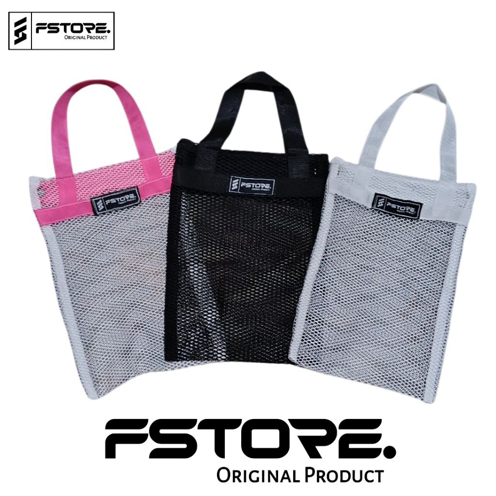 Jual Tas totebag jaring transparan kosmetik / totebag mini serbaguna ...