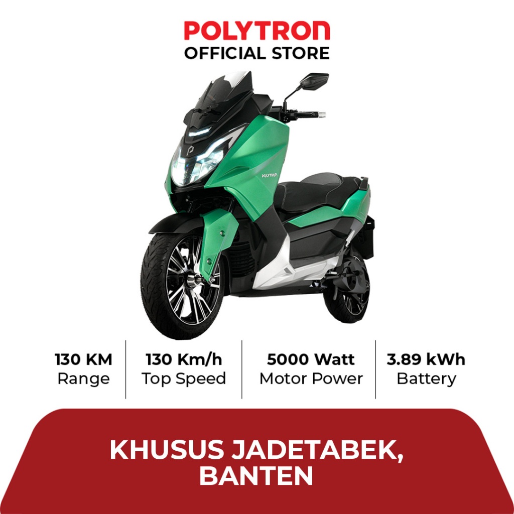 POLYTRON Fox 500 - Buy to Own - Electric Sepeda Motor Listrik - OTR Jadetabek Banten