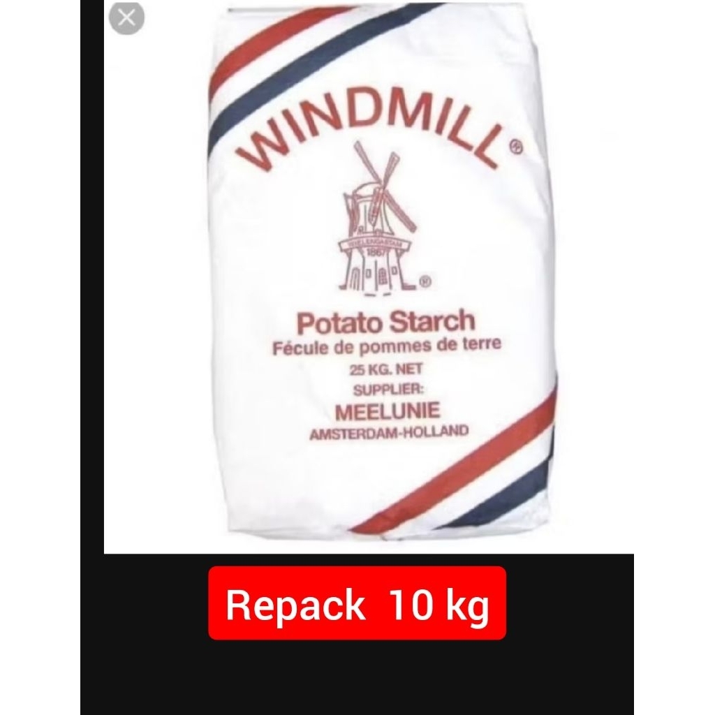Jual 10 kg . windmill potato starch / tepung kentang / flakes holland ...