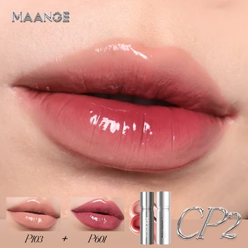 Duo Set Lip Tint Satin Glow 9 Warna Liptint Crystal Glazy Tint Tahan Lama 24H MG CL02