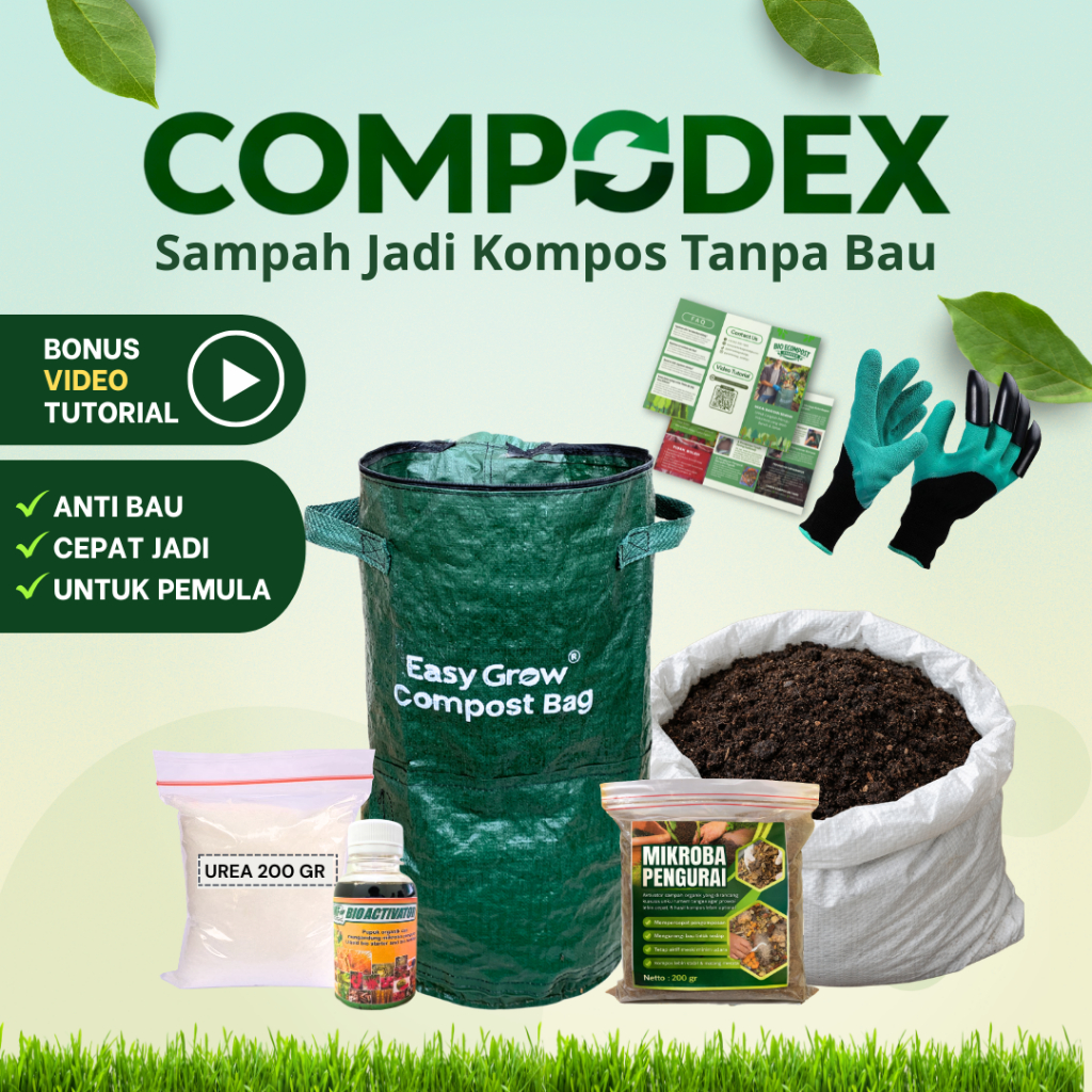 Jual Compodex 80 Liter Alat Pembuat Kompos Pengolah Sampah Dapur ...