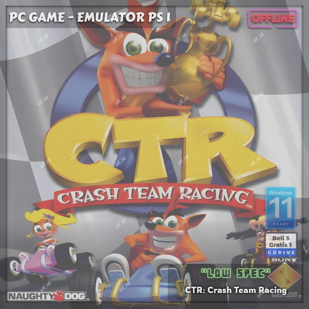 Jual CTR Crash Team Racing Bahasa Indonesia - PC Game Emulator ...
