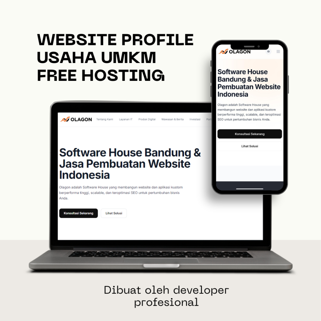 JASA PEMBUATAN WEBSITE LANDING PAGE KHUSUS UMKM | INCLUDE HOSTING | INCLUDE DOMAIN