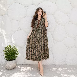 M&R - Daster Kimvika Wanita Rayon Grade A Busui Resleting Depan