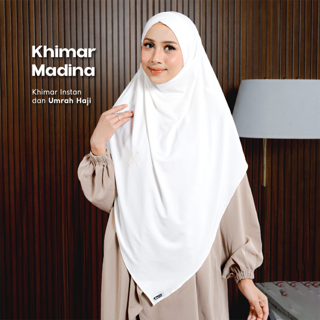 Kahtahijab French Khimar Madina Umroh Haji Syari Instan Hijab Cadar Niqab Jersey Adem Lebaran