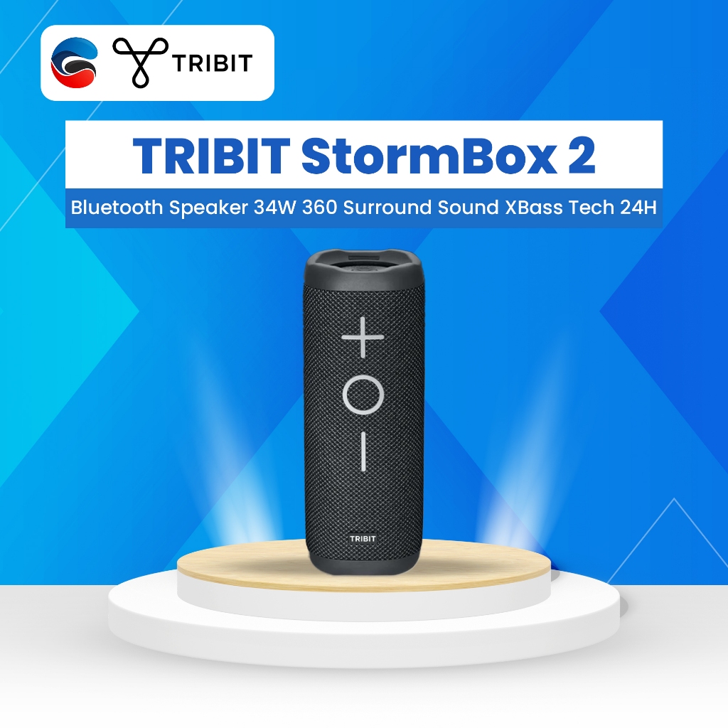 Tribit StormBox 2 Altoparlante Bluetooth 34W – Suono 360°, XBass, 24h E IPX7