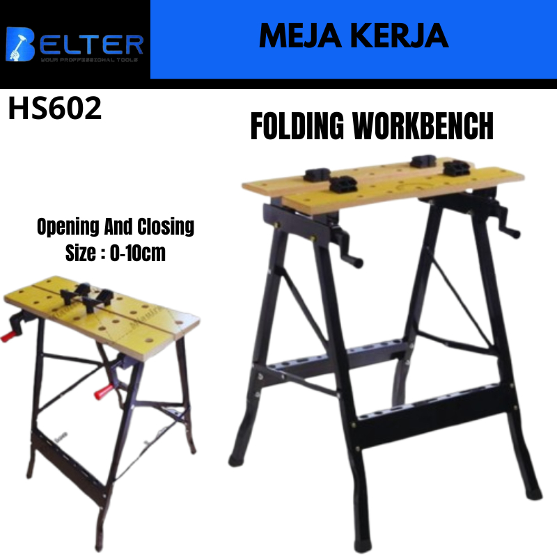Jual Meja Work Bench Meja Kerja Kayu Portabel Folding Workbench / meja ...