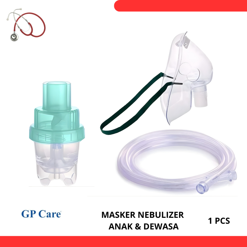 Jual GP CARE Masker Nebulizer Set Dewasa Anak Alat Uap Terapi Inhalasi ...