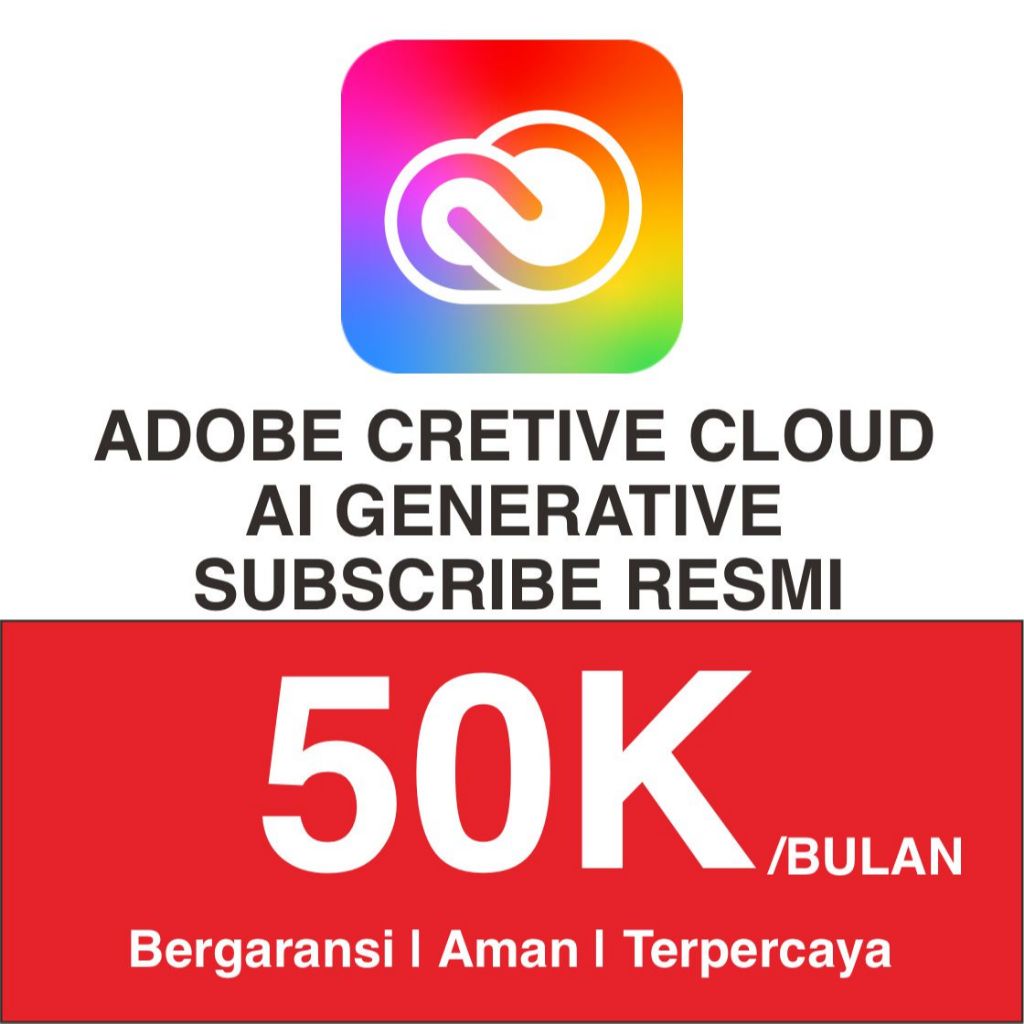Jual Adobe Creative Cloud All Apps AI GENERATIVE RESMI | Private | Full ...