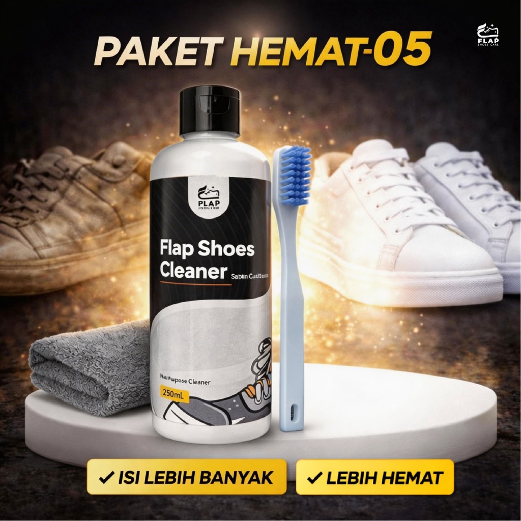 Jual Flap Shoes Care - Paket Cairan Shoe Cleaner Kit Sabun Pembersih ...