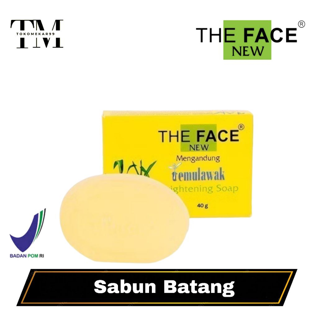 SABUN BATANG THE FACE TEMULAWAK 40g BPOM RESMI ORIGINAL
