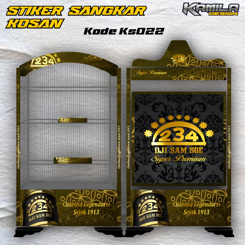 Jual Stiker Decal Sangkar Burung Model Terbaru Motif Rokok Dji Sam Soe ...