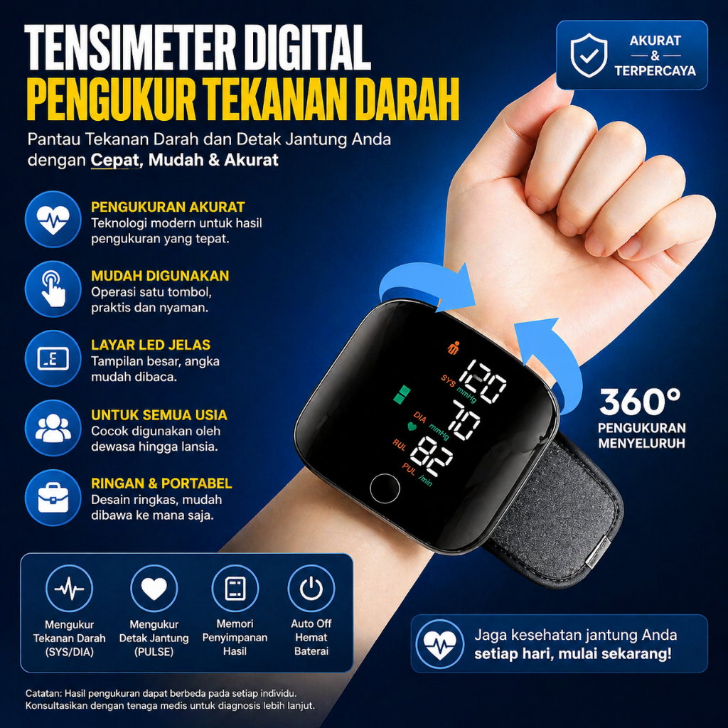 [TNT] Tensimeter Tensi Meter Pengukur Tekanan Darah Blood Pressure Monitor Portable Digital Alat LCDTENSIMETER DIGITAL OTOMATIS - Tensimeter Omicron / Alat Tensi Darah / Alat Cek Tekanan Darah / Alat Tensi Darah / Alat Cek Tensi Darah