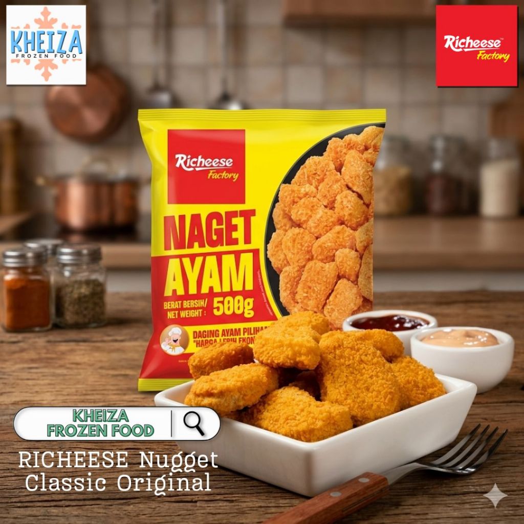 Jual RICHEESE Chicken Nugget Classic - Naget Ayam Reguler 500gr ...