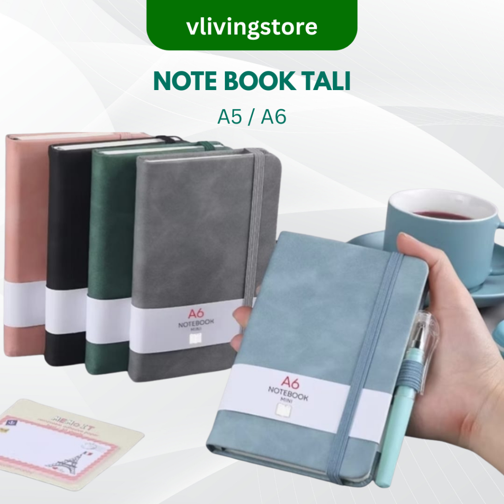 Jual Notebook Tali A6 / A5 Pocket Buku Diary Kecil Scrapbook Mini ...