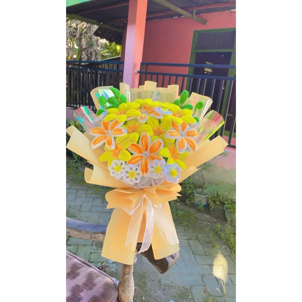 Jual bucket bunga kawat bulu ukuran besar | Shopee Indonesia