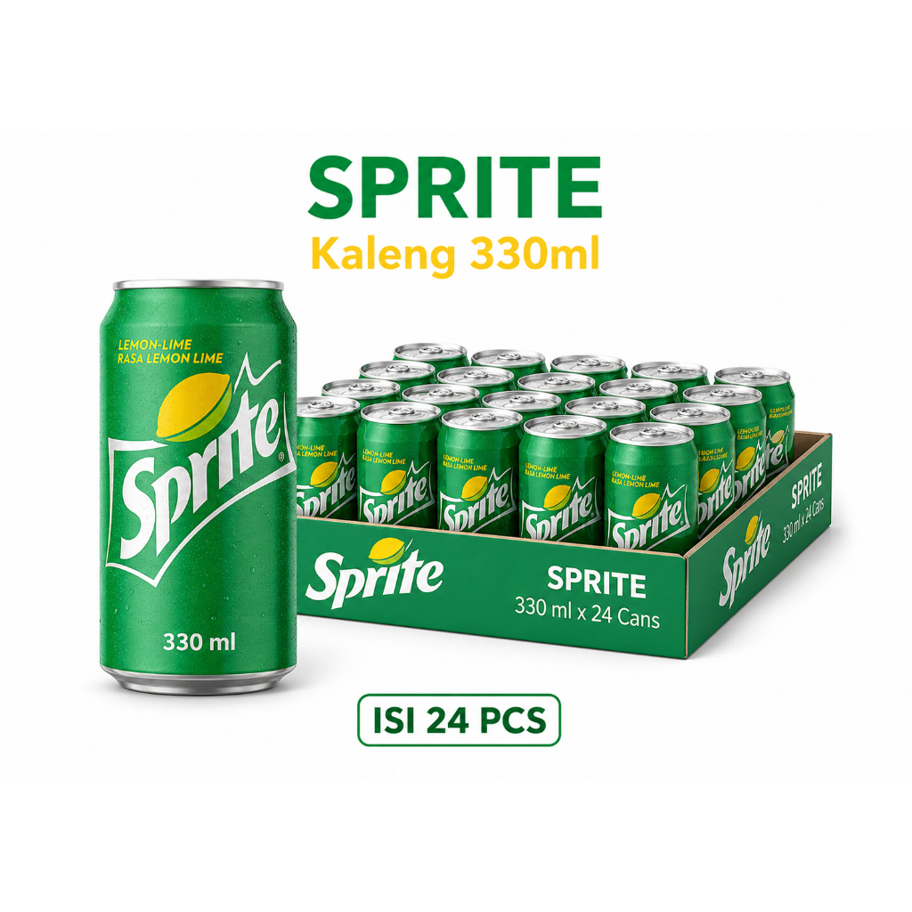 Jual Sprite Kaleng | Sprite Can Rasa Lemon 330 ML 1 Karton Isi 24 Pcs ...