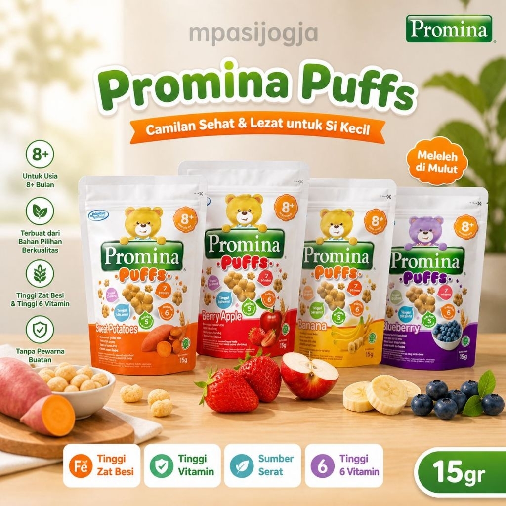 Jual Promina Puff 15 gram / Promina PUFFS Snack Bayi 15 gr | Shopee ...