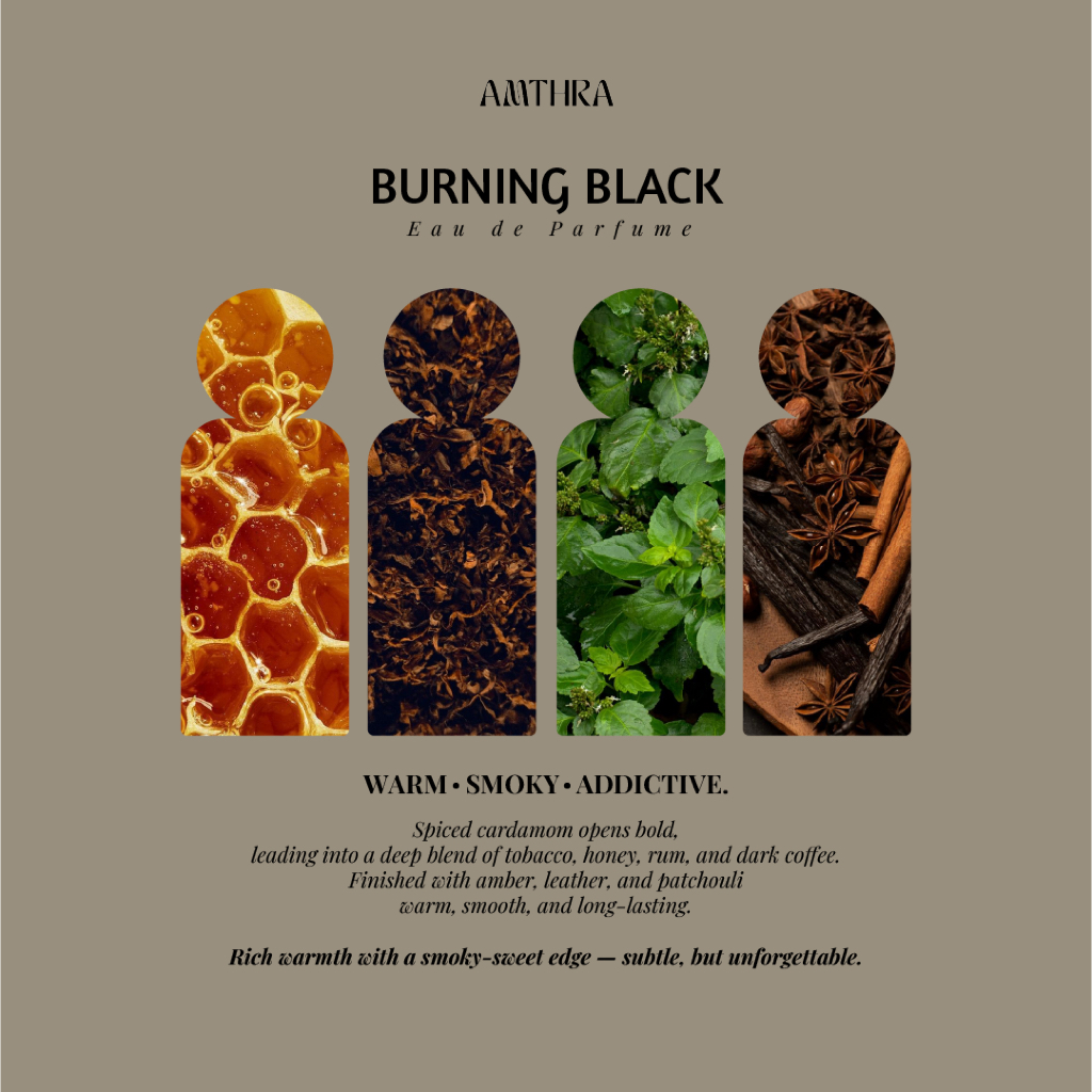 Jual AMTHRA Burning Black | Eau De Parfum | Confident, Warm 50ml ...