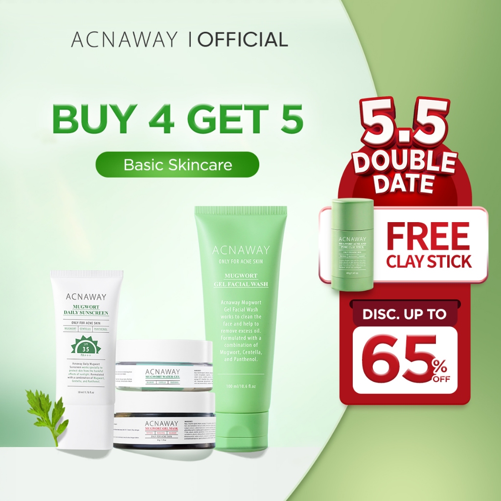 Jual [FREE GIFT] ACNAWAY Bundle 4 in 1 Acne Care, Defense & Basic ...