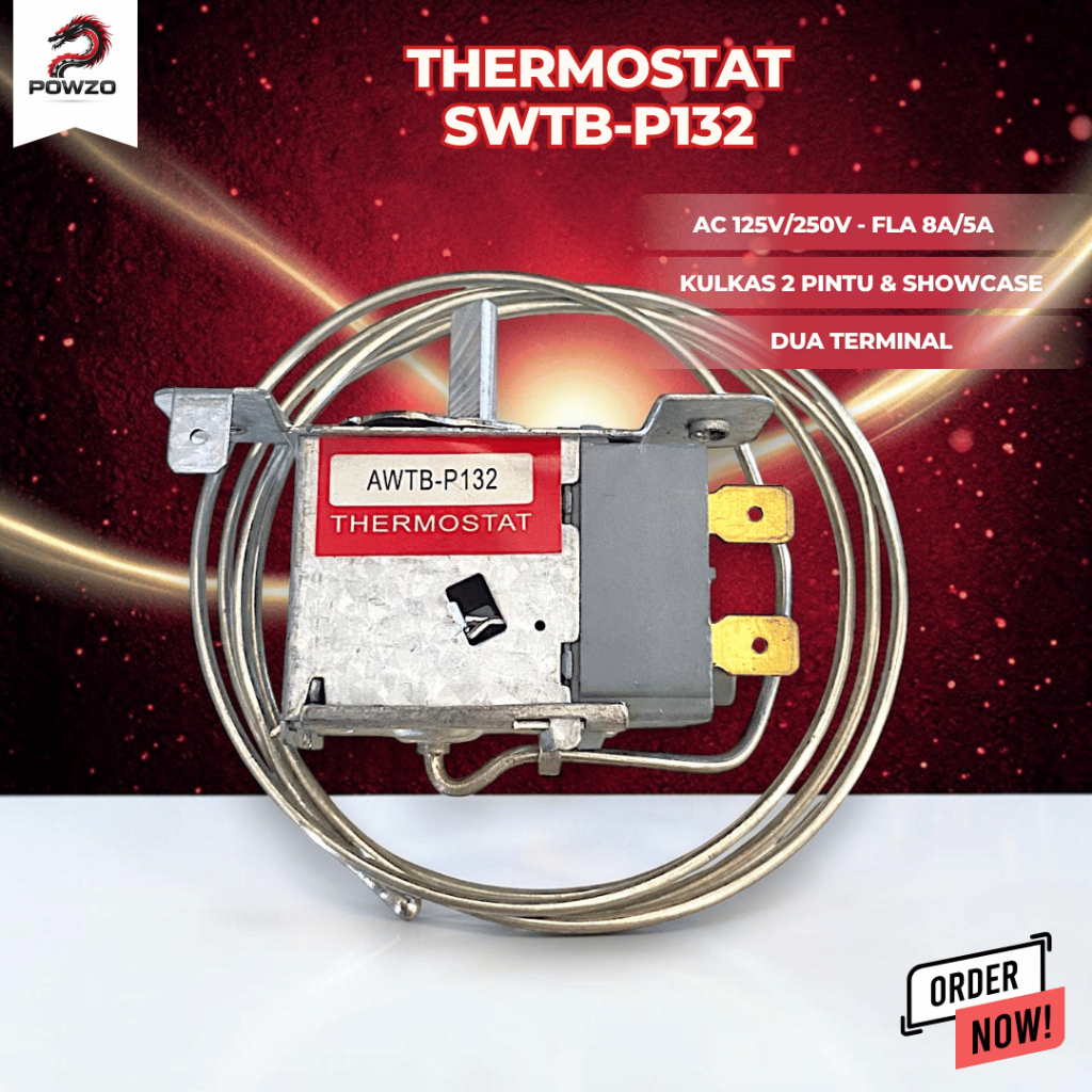 Jual POWZO THERMOSTAT KULKAS 2 PINTU/SHOWCASE AWTB 132 | Shopee Indonesia