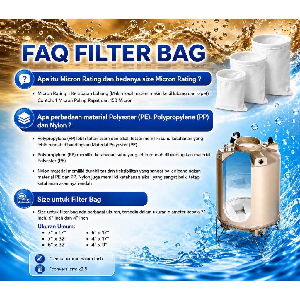 Jual Homiecraft saringan tandon filter bag penjernih air toren micron ...
