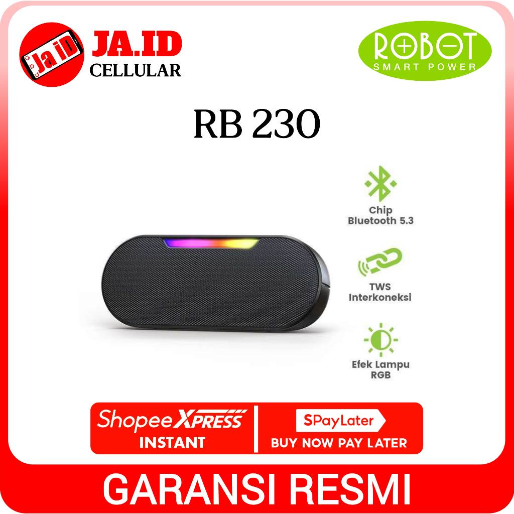 Jual SPEAKER BLUETOOTH PORTABLE ROBOT RB230 ORIGINAL RESMI | Shopee ...