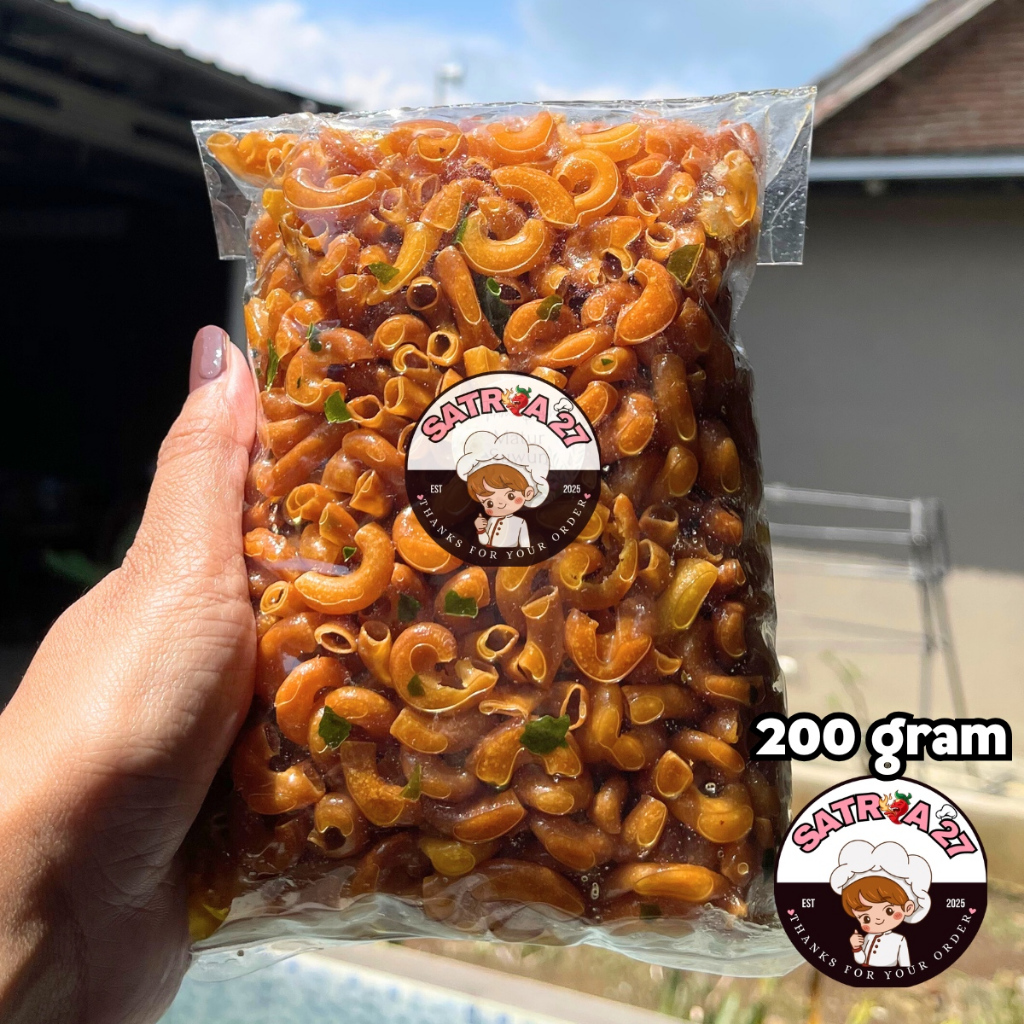 Makaroni Cikruh Pedas Daun Jeruk Berat 200 Gram Beberapa Varian Rasa