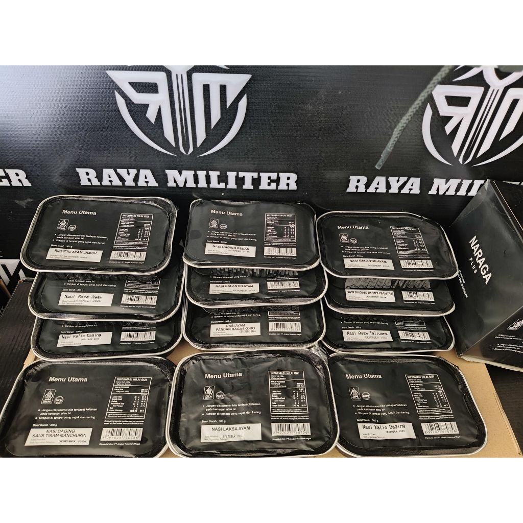 Jual PROMO 100% ORIGINAL Ransum TNI Naraga EXP Desember 2026 /Nasi ...