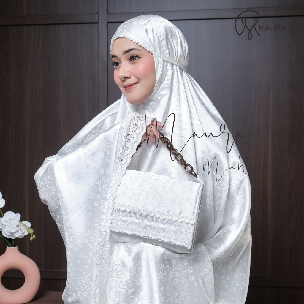 Mukena Maura - Mukena 2in1 Jumbo Dewasa Jaguard Silk Terbaru Premium