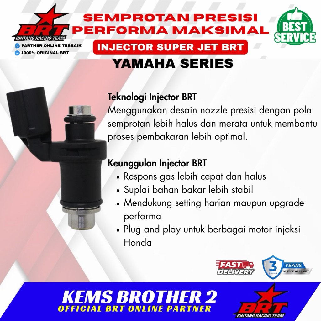 Jual INJEKTOR SUPER JET BRT YAMAHA NMAX AEROX MX KING MIO J R15 VIXION ...