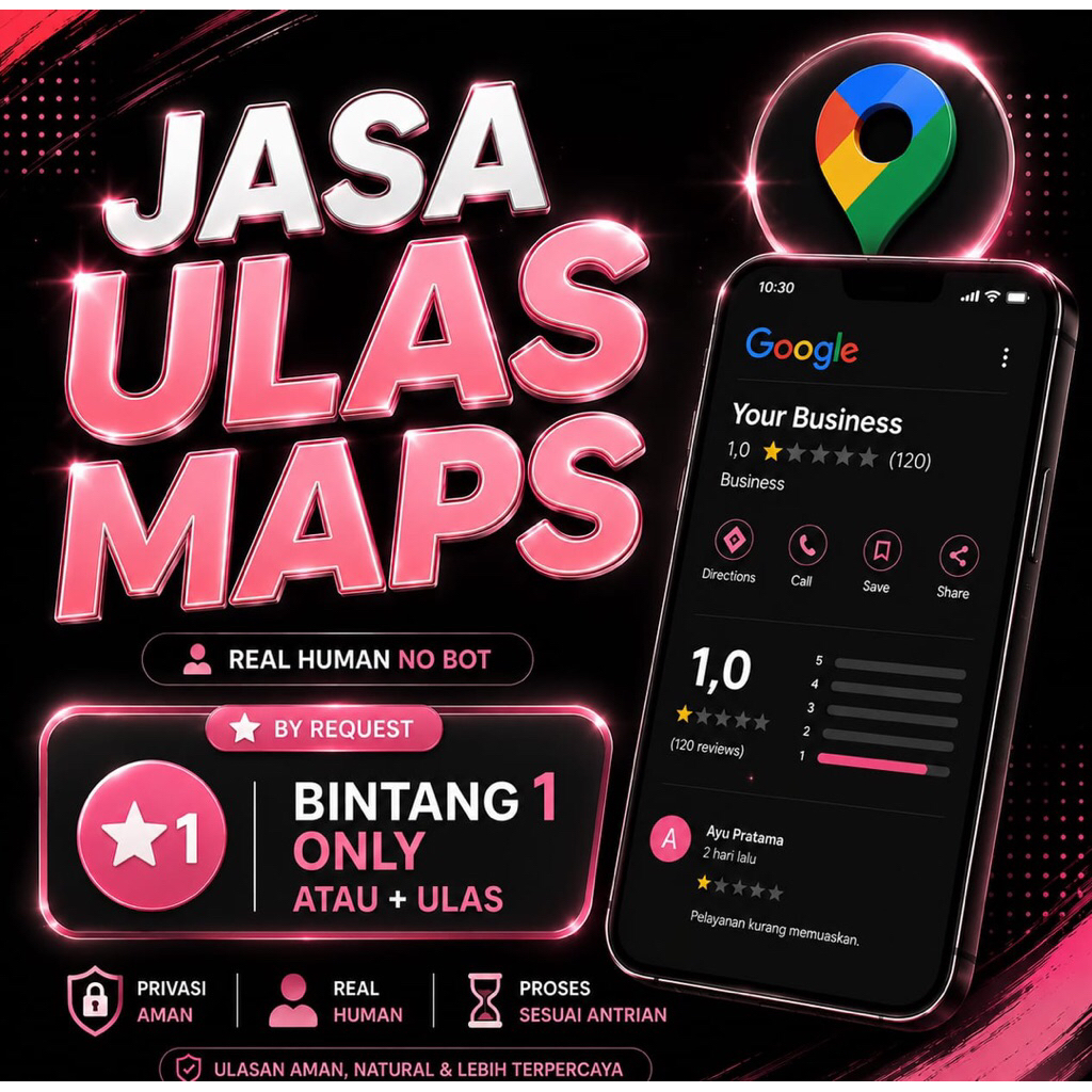 Jual REVIEW MAPS BINTANG 1 by ZEAAL MG | review gmaps | review gmaps ...