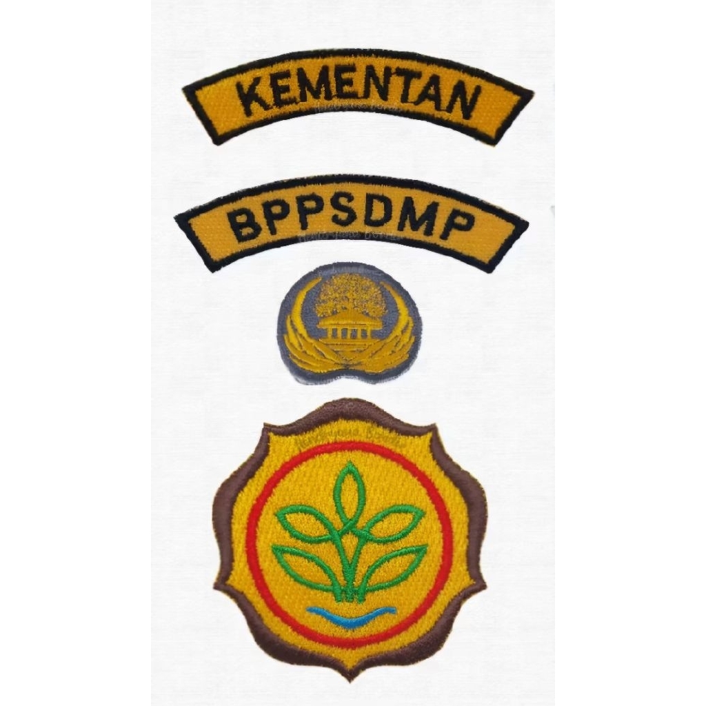 Bordir Logo Kementerian Pertanian 1set/ Lokasi Kementan / BSIP / Ditjenbun / Ditjen Perkebunan