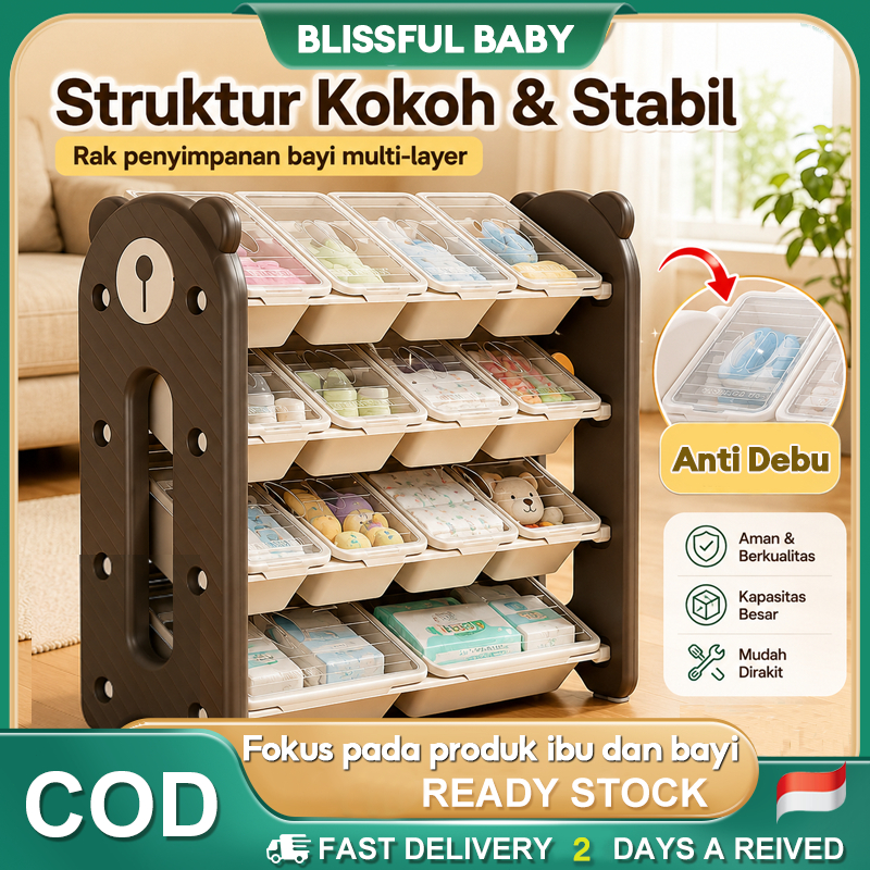 Jual Rak Mainan Rak Penyimpanan Anak Rak Mainan Serbaguna Bayi Mainan ...