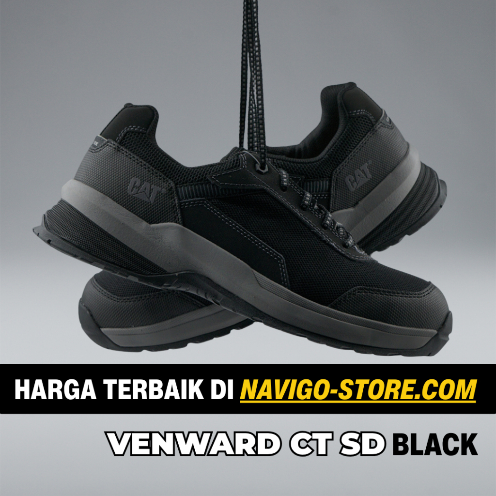 Jual Sepatu Safety Caterpillar streamline Mesh 2.0 Composite Toe Black ...