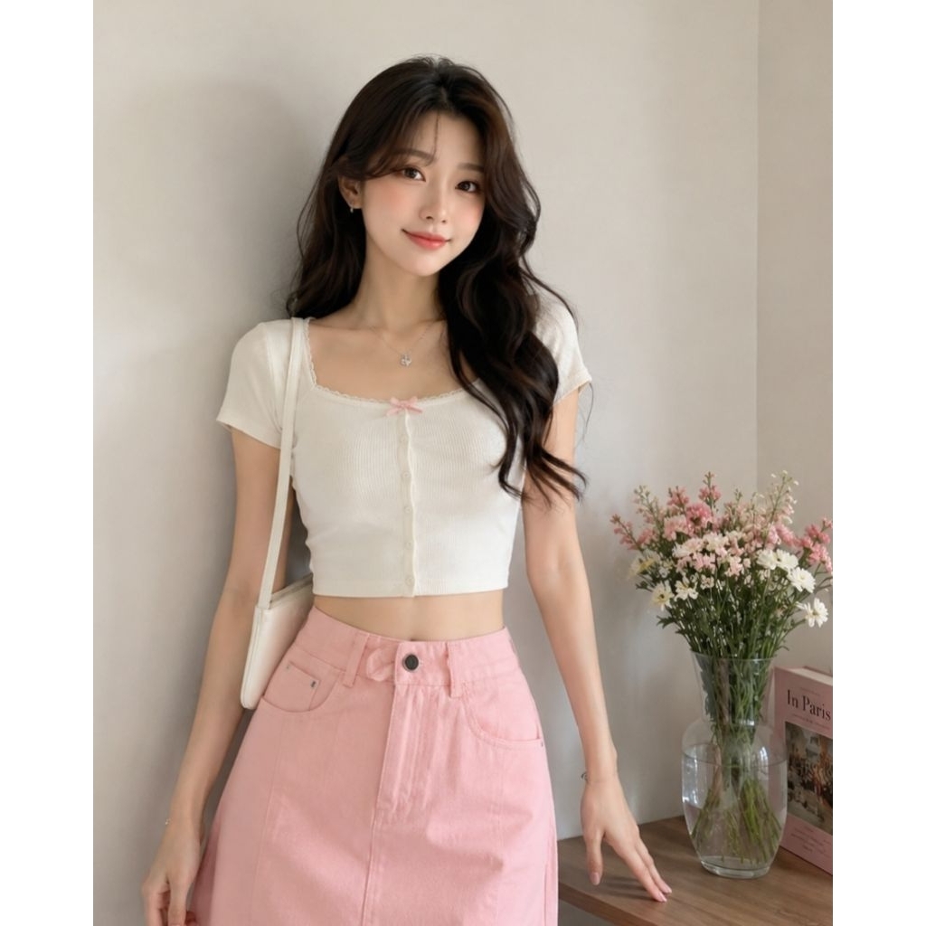 Jual preloved rok denim jeans wanita pink | Shopee Indonesia