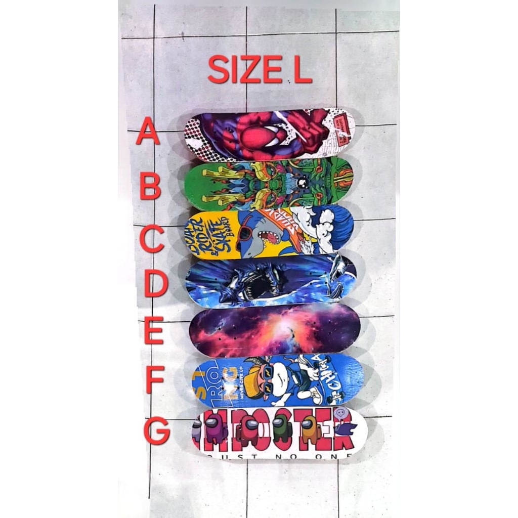 Jual skateboard skate board anak ukuran S, M, L kayu roda papan ...