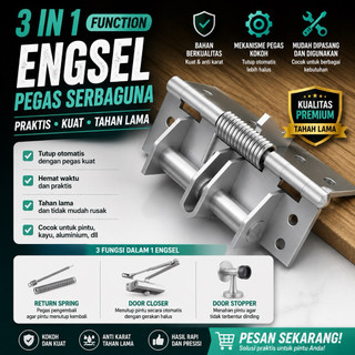 Jual Engsel Pintu Otomatis 4 Inch – Engsel Self Closing Door Tebal ...
