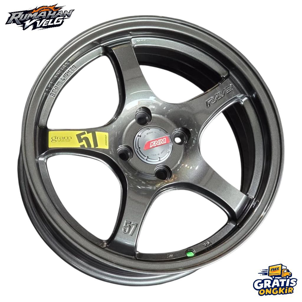 Jual Velg RAYS 57CR R16 Lebar 7 Rata Pcd 4X100 Offset 40 Warna Grey ...